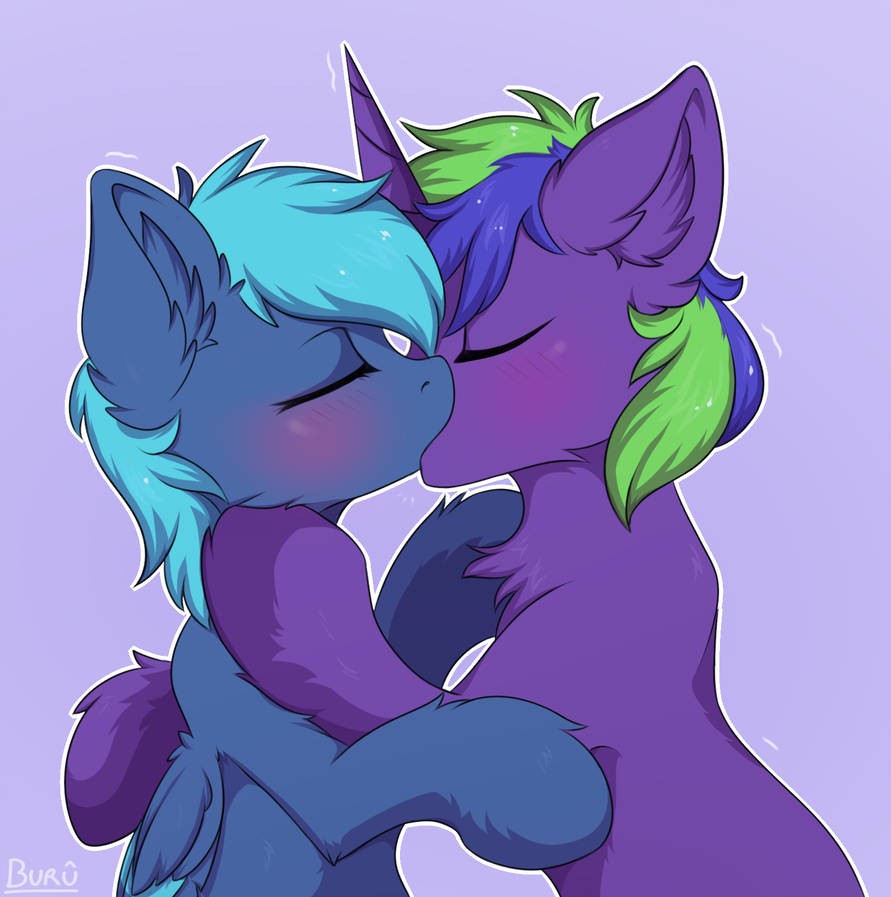 Pony Furry Kiss Stock Illustration 1303739515